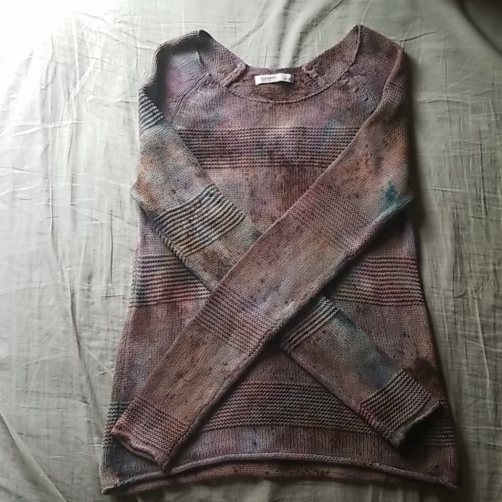 Hand dyed sweater
